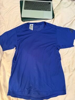 adidas Royal Blue Short Sleeve Performance Tee